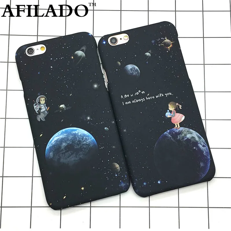 Fashion Airship Astronaut Stars Hard Matte Plastic Cover